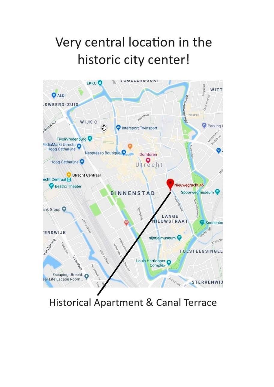 Large Historical Apartment & Canal Terrace อูเทรคต์ ภายนอก รูปภาพ